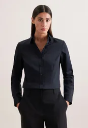 Hemdbluse slim fit Schwarz 46