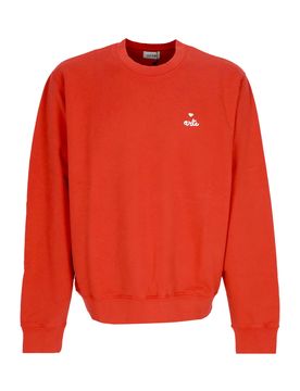 Felpa Leggera Girocollo Uomo Heart Crewneck Red