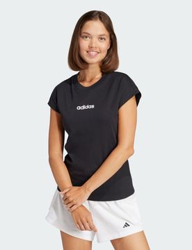 T-shirt Essentials Linear Cotton L Black / White