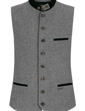 Trachtenweste Julius (granit-tanne, Gr. 60) von Classics für Herren, Oberteile, 50% Wolle, 25% Viskose, 25% Polyester - Stockerpoint - FashionsVida