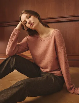 Jersey de mujer con manga larga y cuello caja - Lloyd's - FashionsVida