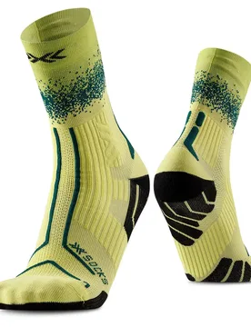 Calzini Crew Trailrun Terraskin Perform Electric Energy / Dark Green EU 35-38 - X-SOCKS - FashionsVida