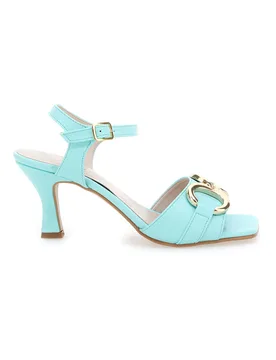 Sandali con tacco a rocchetto Azzurri 1852 38 - Pittarello - FashionsVida