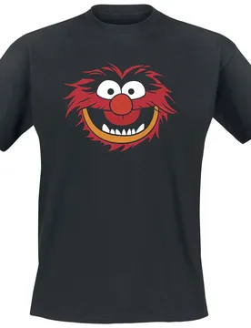 Disney T-Shirt - Animal - Gesicht - S bis 5XL - für Männer - Größe 3XL - schwarz - EMP exklusives Merchandise! - Männer - male - Die Muppets - FashionsVida