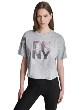 T-shirt à Manches Courtes Ombre Rose Beet L - DKNY - FashionsVida