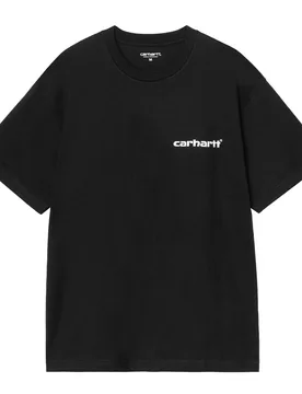 S/S Caps T-Shirt - T-Shirt-kurzarm - schwarz - Herren - Size: L - Carhartt WIP - FashionsVida