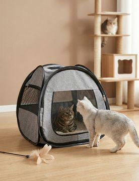Recinto pieghevole per animali - grigio scuro