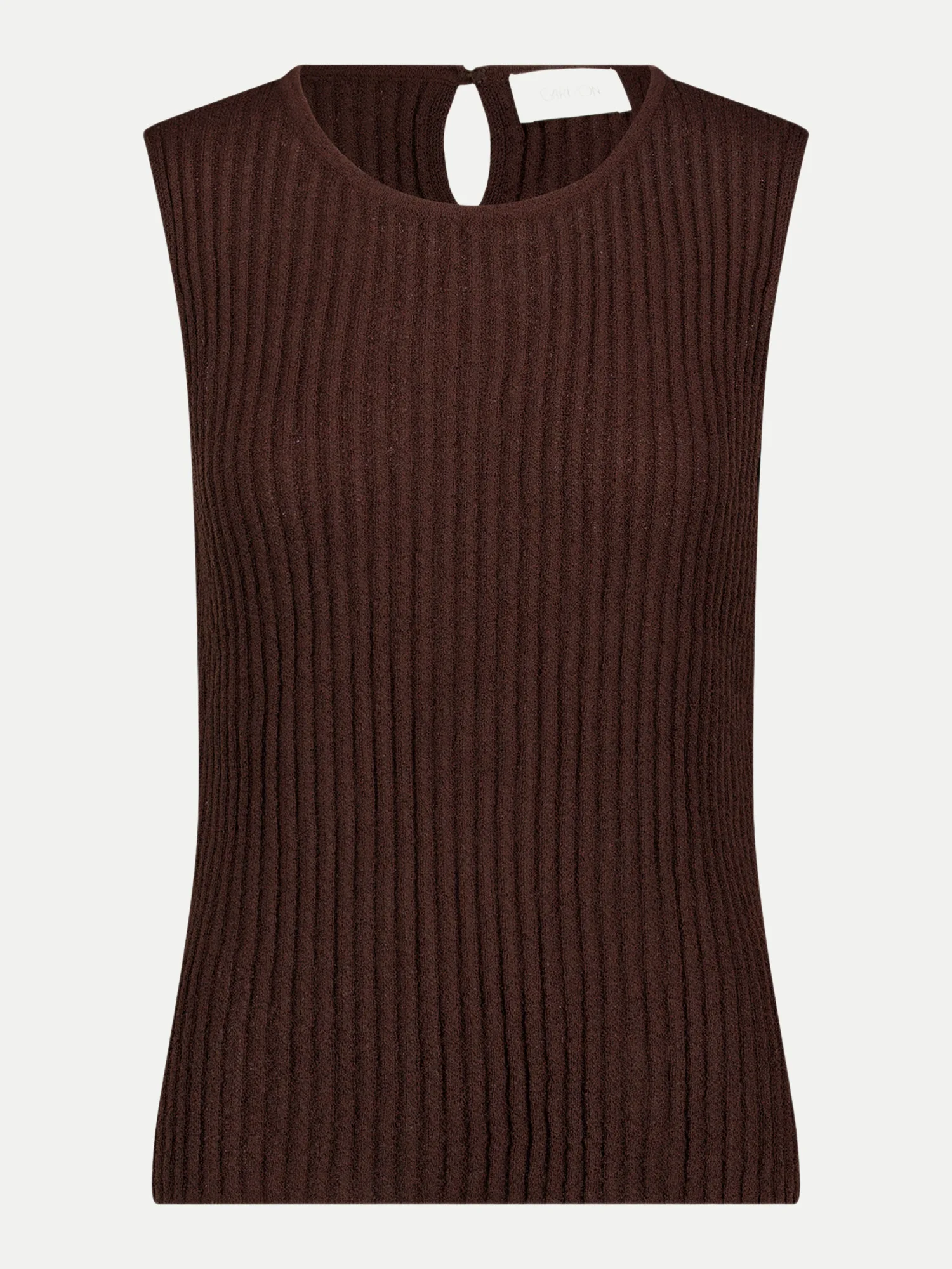 Cartoon Rippstrick-Top Braun 40 - Cartoon - FashionsVida