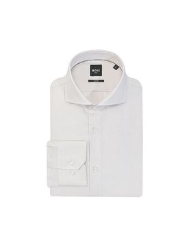 Boss Camisa Slim Fit beige 40