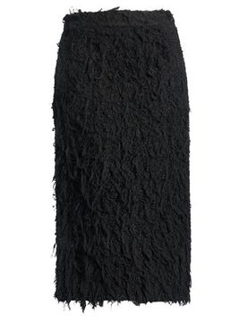 Falda midi Mujer Negro 36 Mujer