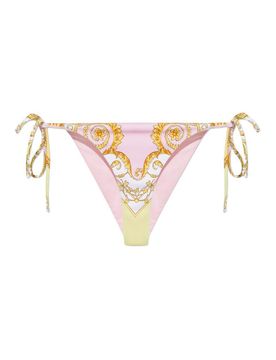 Slip bikini con stampa Barocco