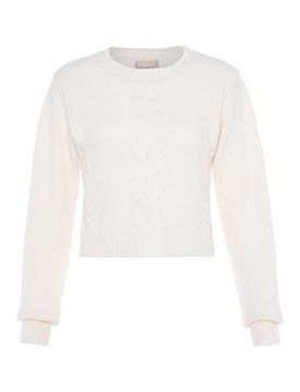 Jalene Jersey blanco lana