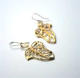Petite Ivy Recycled Brass Earrings