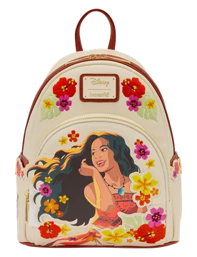 Disney: Moana Live Action Floral Mini Backpack - Loungefly - FashionsVida