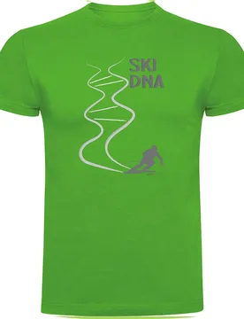 T-shirt à Manches Courtes Ski Dna Green 3XL - Kruskis - FashionsVida