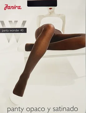 Panty uniforme y satinado de 40 deniers - Janira - FashionsVida