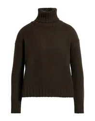Rollkragenpullover Damen Dunkelgrün 36,38 Damen