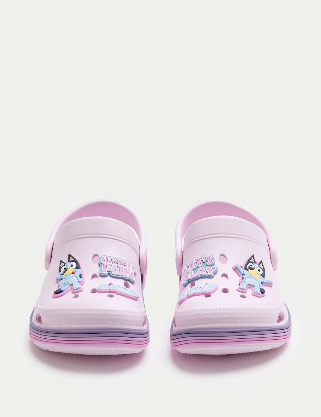 Kids' Bluey™ Clogs (4 Small - 13 Small) Purple Mix Female - M&S - FashionsVida