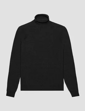 Dolcevita nero in misto cotone e lana stretch - Antony Morato - FashionsVida