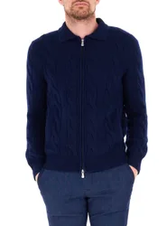Cardigan in cashmere BLU NOTTE 58