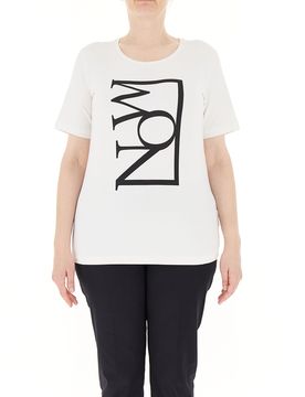 T-shirt con stampa BIANCO S