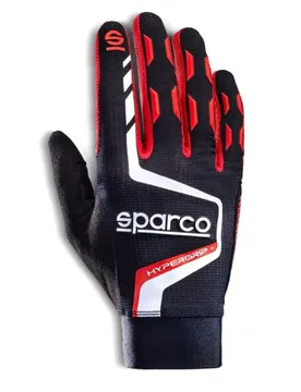 Gants De Simulation De Course Hypergrip+ Black / Red 9 unisex - Sparco - FashionsVida
