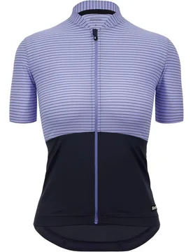 Colore riga maillot manga corta mujer (L) - Santini - FashionsVida