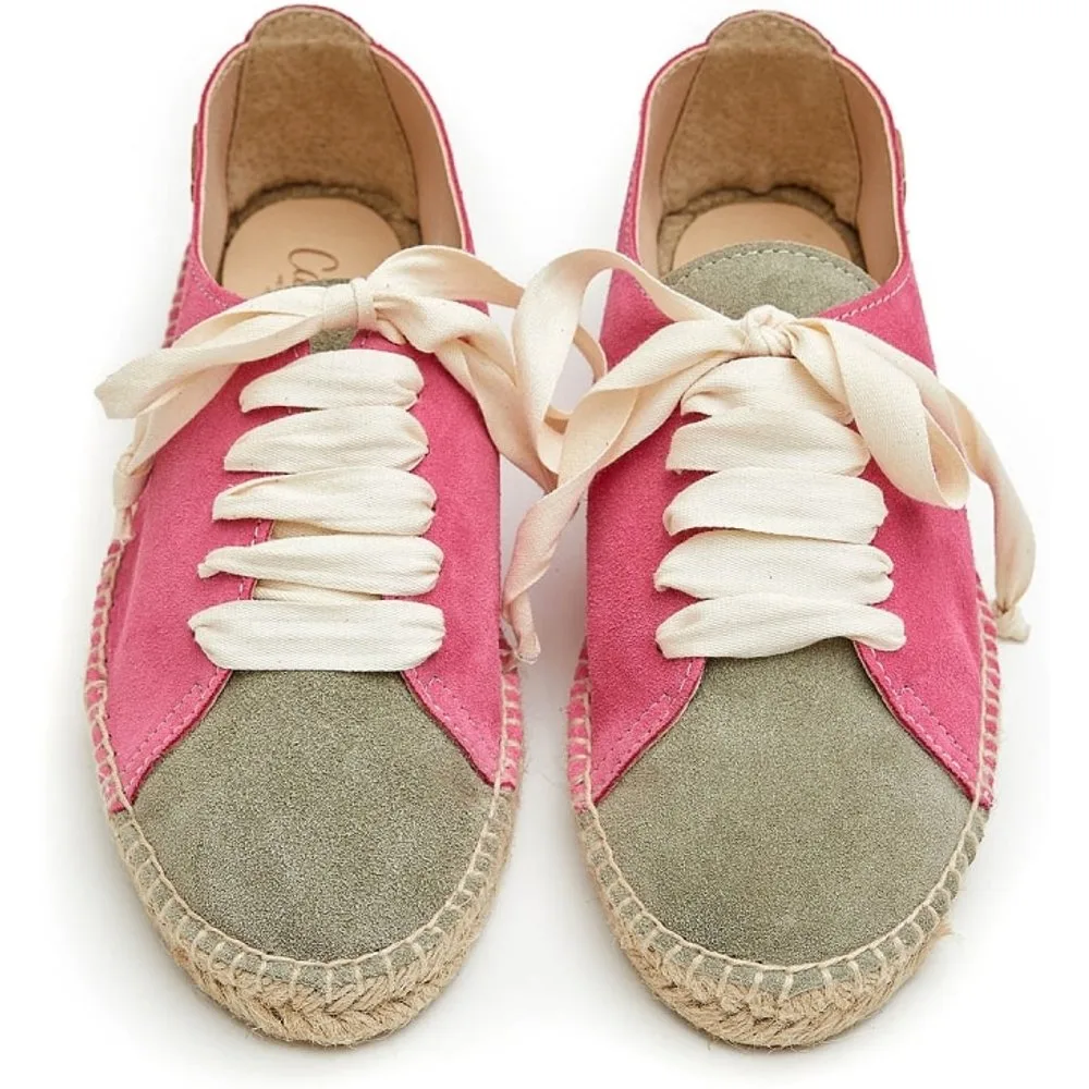 Alpargatas planas de mujer con cordones - CASTELL MENORCA - FashionsVida