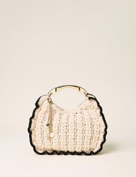 Sac Croissant en maille crochet