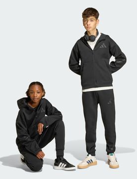Pantaloni con gamba affusolata Z.N.E. 7-8A Black / Black