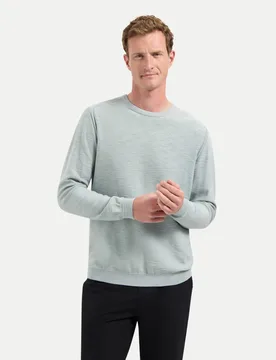 Pullover Crewneck Garment Dyed Grau 3XL - No Excess - FashionsVida