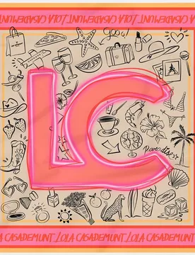 Pañuelo satinado logo LC - Lola Casademunt - FashionsVida