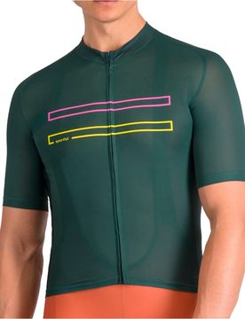 Starlight 2 maillot manga corta hombre Verde (XXL)