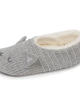 Chaussettes-chaussons fourrées Gris gris 35/36 - Isotoner - FashionsVida