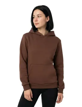 Felpa Con Cappuccio Fluffy Chocolate Brown M