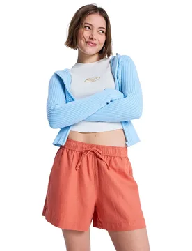 Pantaloni Corti Lekeitio Break Apricot Brandy S - Roxy - FashionsVida