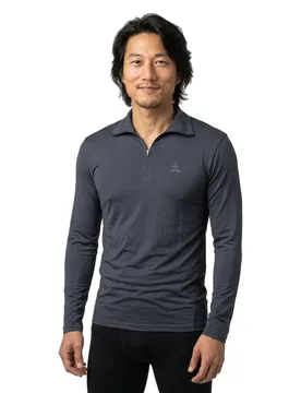T-shirt à Manches Longues Transtex Basic Anthrazit 44 - Loeffler - FashionsVida