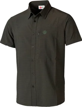 Gedos camisa montaña manga corta hombre Negro (S) - Ternua - FashionsVida
