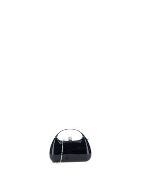 Clutch in vernice NERO TU