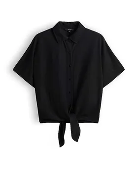 Blusa camisera SURULI negro 36 - Opus - FashionsVida