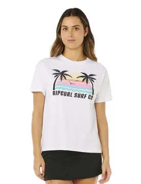 T-shirt à Manches Courtes Malibu Relaxed Optical White L