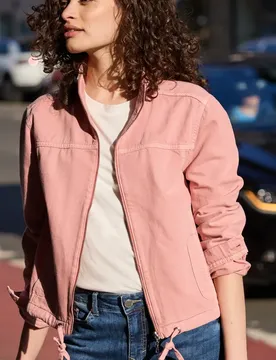 Street One Jeansjacke in pinker Waschung female Pink