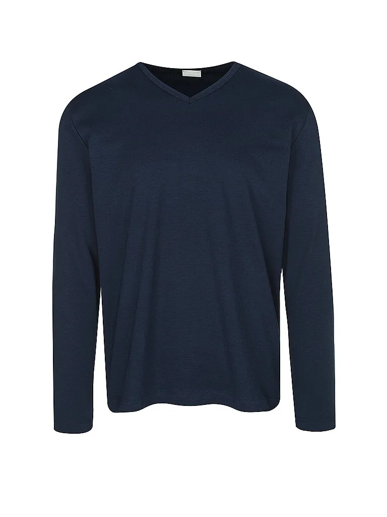 Pyjama Langarmshirt neptune blau M herren - Mey - FashionsVida