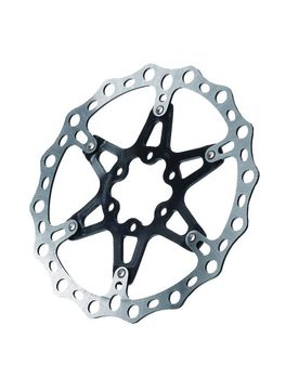 Disco freno MTB con spider in alluminio 6 fori
