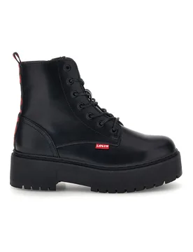 Anfibi Neri con Suola Platform e Lacci Cherry 21S 40 - Levi's - FashionsVida