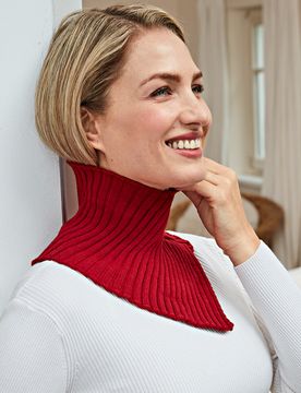 Pagen Strickkragen bordeaux