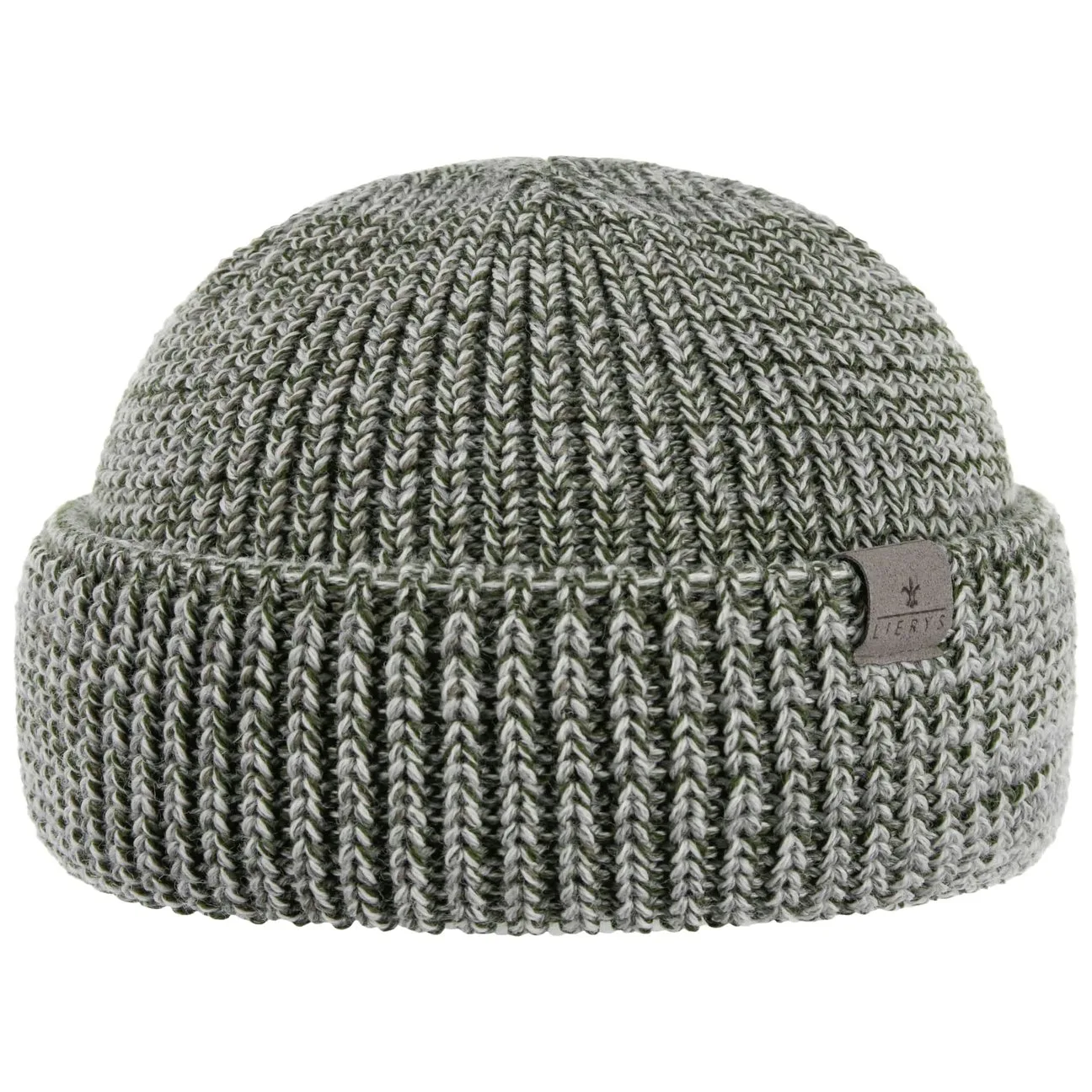 GOTS Merino Docker Hat by - grey-olive - Size: One Size - Lierys - FashionsVida
