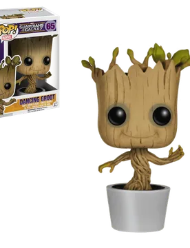 POP! Marvel - Guardians of the Galaxy #65 Dancing Groot (White) - Funko - FashionsVida