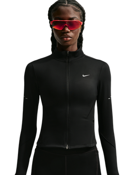 Swift Dri-fit Full-zip Running Jacket Damen Jacken - Schwarz - Größe 40 - Baumwoll-Jersey Black 40