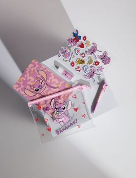 Set di articoli scolastici 6 pack Stitch - rosa